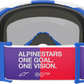 ALPINESTARS GOGGLES Vision 8 Goggle - Corp - Blue/White - Blue Mirror Lens 5101625-7274