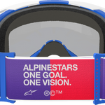ALPINESTARS GOGGLES Vision 8 Goggle - Corp - Blue/White - Blue Mirror Lens 5101625-7274
