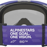 ALPINESTARS GOGGLES Vision 8 Goggle - Corp - Purple - Blue Mirror Lens 5101625-3116