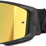ALPINESTARS GOGGLES Supertech Vision Goggle - Vista - Black - Gold Mirror Lens 5100226-1581