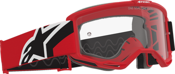 ALPINESTARS GOGGLES Vision OTG Goggle - Red/Black/White - Clear Lens 5100726-3163