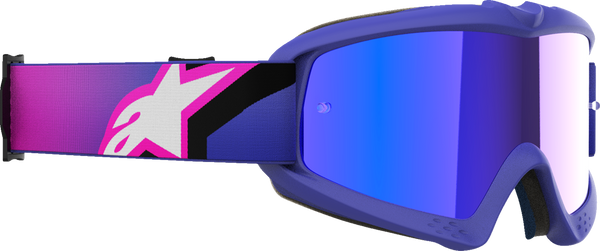 Alpinestars GOGGLES Youth Vision Goggle - Corp - Purple Fluo/Pink - Blue Mirror Lens 5140225-3152