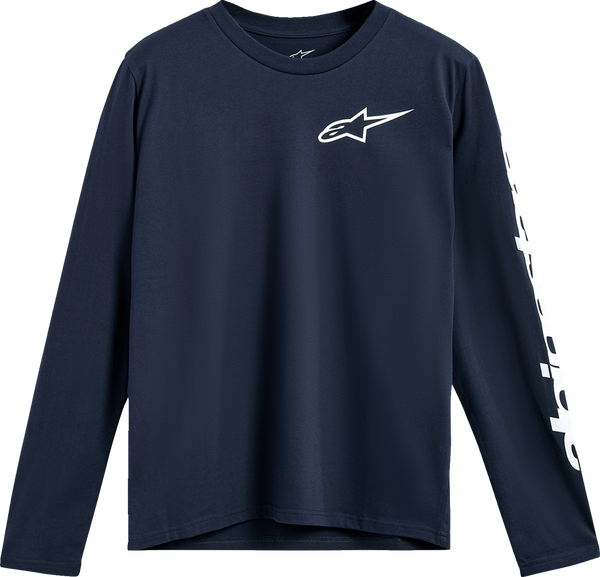 Alpinestars Trackside Long-Sleeve CSF T-Shirt - Navy - Medium 1235-74100-70-M