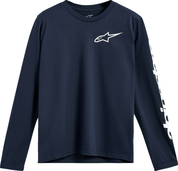ALPINESTARS Trackside Long-Sleeve CSF T-Shirt - Navy - 2XL 1235-74100-70-2X