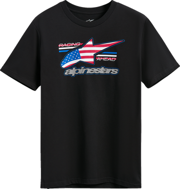 ALPINESTARS National CSF T-Shirt - Black/USA - Large 1235-72365-1017-L