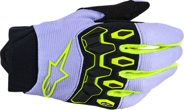 ALPINESTARS Youth Full Bore V2 Gloves - Purple/Fluo Yellow - Small 3540226-3175-S