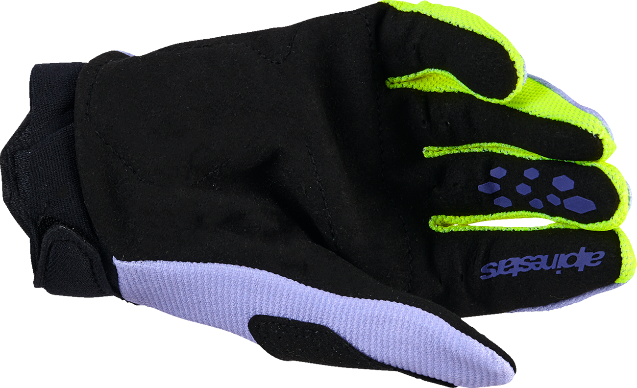 ALPINESTARS Youth Full Bore V2 Gloves - Purple/Fluo Yellow - XS 3540226-3175-XS