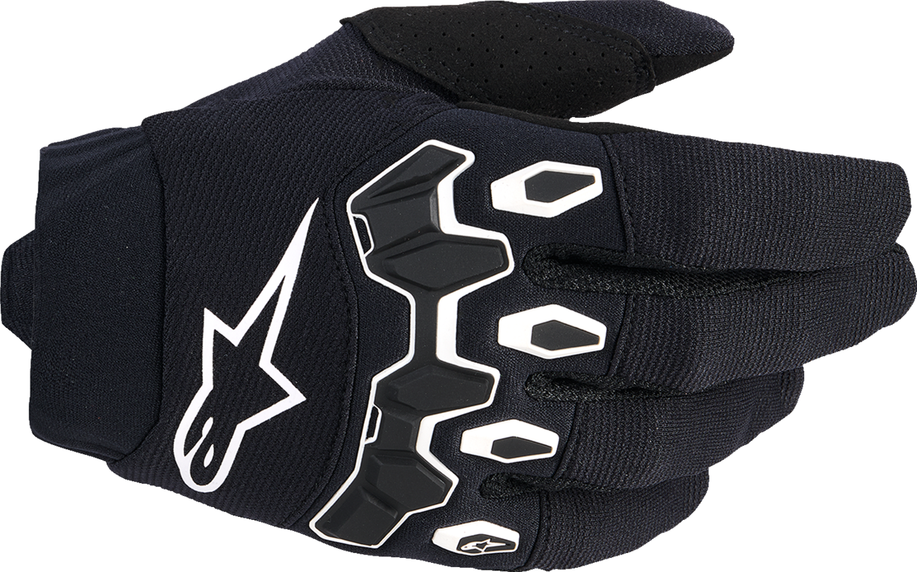 ALPINESTARS Youth Full Bore V2 Gloves - Black/White - Medium 3540226-12-M