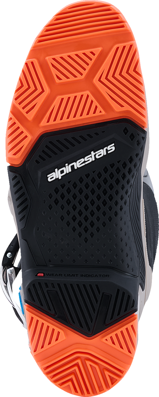ALPINESTARS Tech 7 Enduro Boots - Black/Warm Gray/Fluorescent Orange - US 9 2010426-1562-9