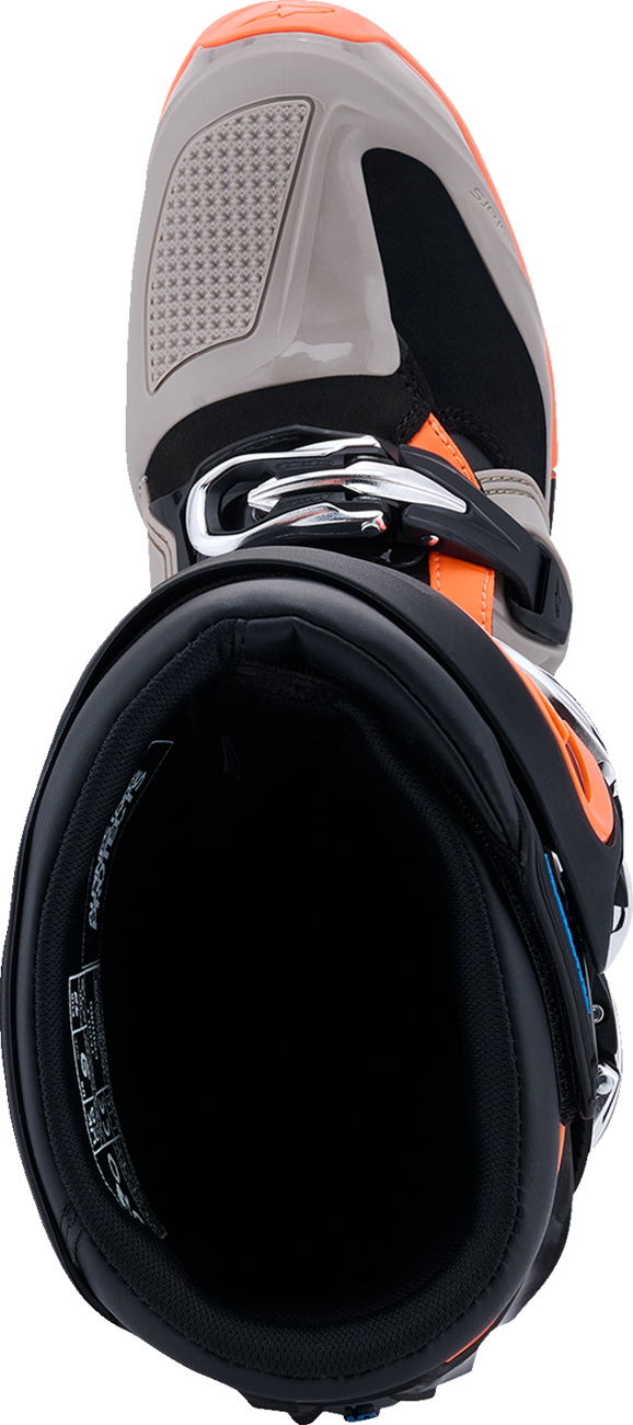 ALPINESTARS Tech 7 Enduro Boots - Black/Warm Gray/Fluorescent Orange - US 14 2010426-1562-14