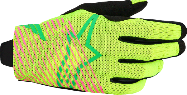 ALPINESTARS Radar Pro Gloves - Green/Fluo Yellow/Fluo Pink - 2XL 3560325-6025-2X