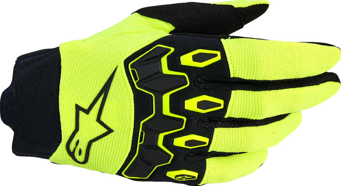 ALPINESTARS Full Bore V2 Gloves - Fluo Yellow/Black - 2XL 3560426-551-2X