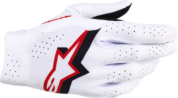 ALPINESTARS Supertech MX Gloves - White/Black/Fire Red - Small 3560526-2063-S
