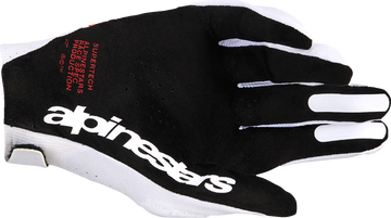 ALPINESTARS Supertech MX Gloves - White/Black/Fire Red - XL 3560526-2063-XL