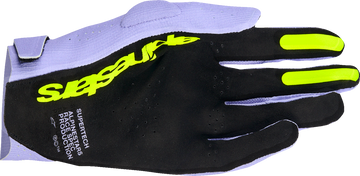 ALPINESTARS Supertech MX Gloves - Lavender/Violet/Fluo Yellow - Small 3560526-3151-S