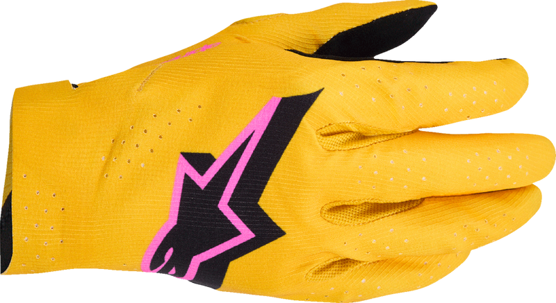 ALPINESTARS Supertech MX Gloves - Gold/Black/Fluo Pink - Large 3560526-5005-L