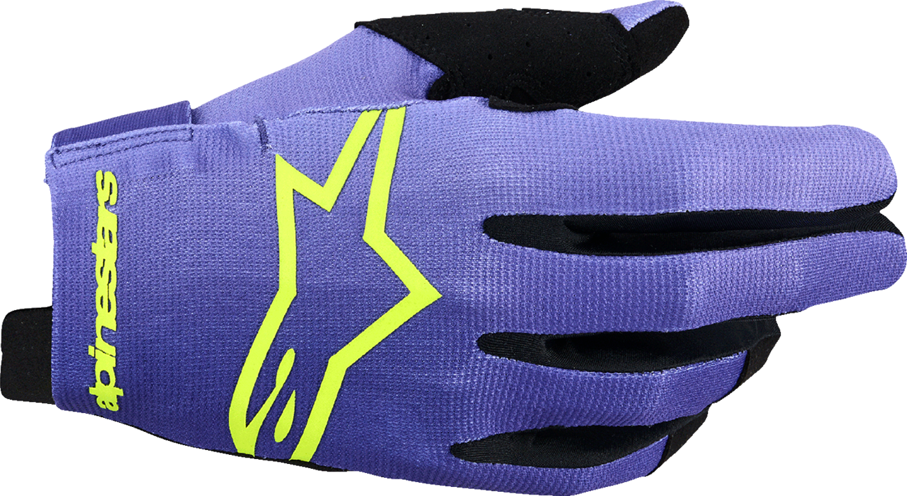 ALPINESTARS Radar Gloves - Purple/Fluo Yellow - Small 3561824-3175-S