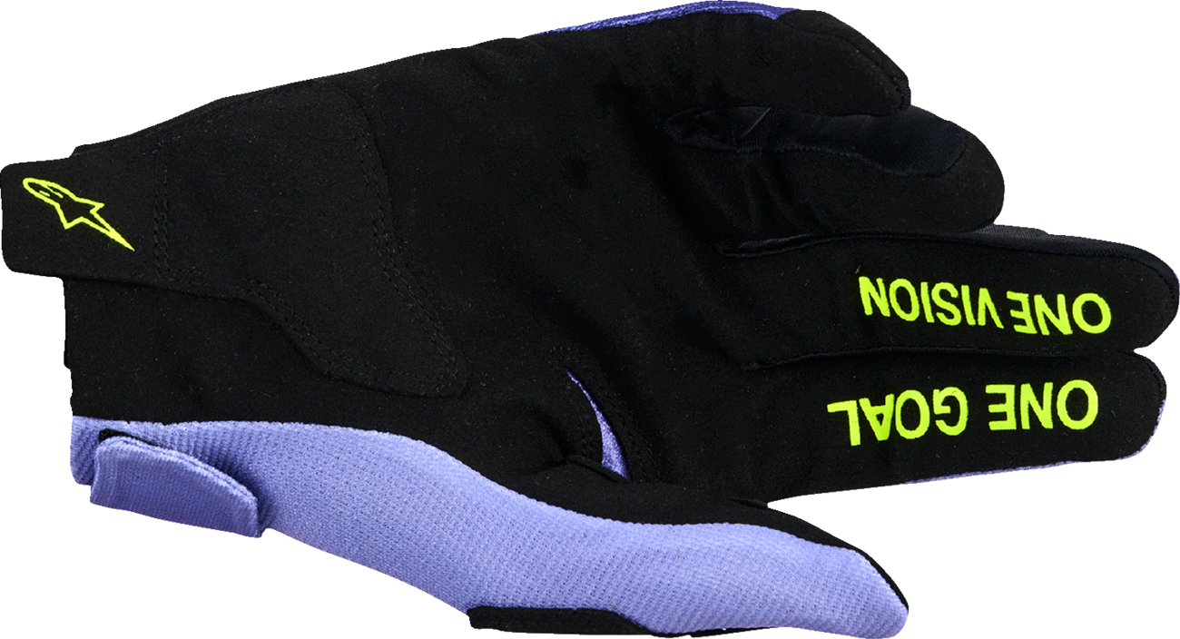 ALPINESTARS Radar Gloves - Purple/Fluo Yellow - Medium 3561824-3175-M
