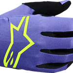ALPINESTARS Radar Gloves - Purple/Fluo Yellow - XL 3561824-3175-XL