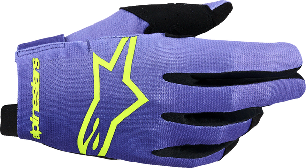 ALPINESTARS Radar Gloves - Purple/Fluo Yellow - 2XL 3561824-3175-2X
