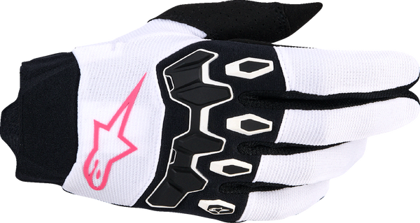ALPINESTARS Stella Full Bore V2 Gloves - White/Fluo Pink/Black - XL 3580126-2064-XL