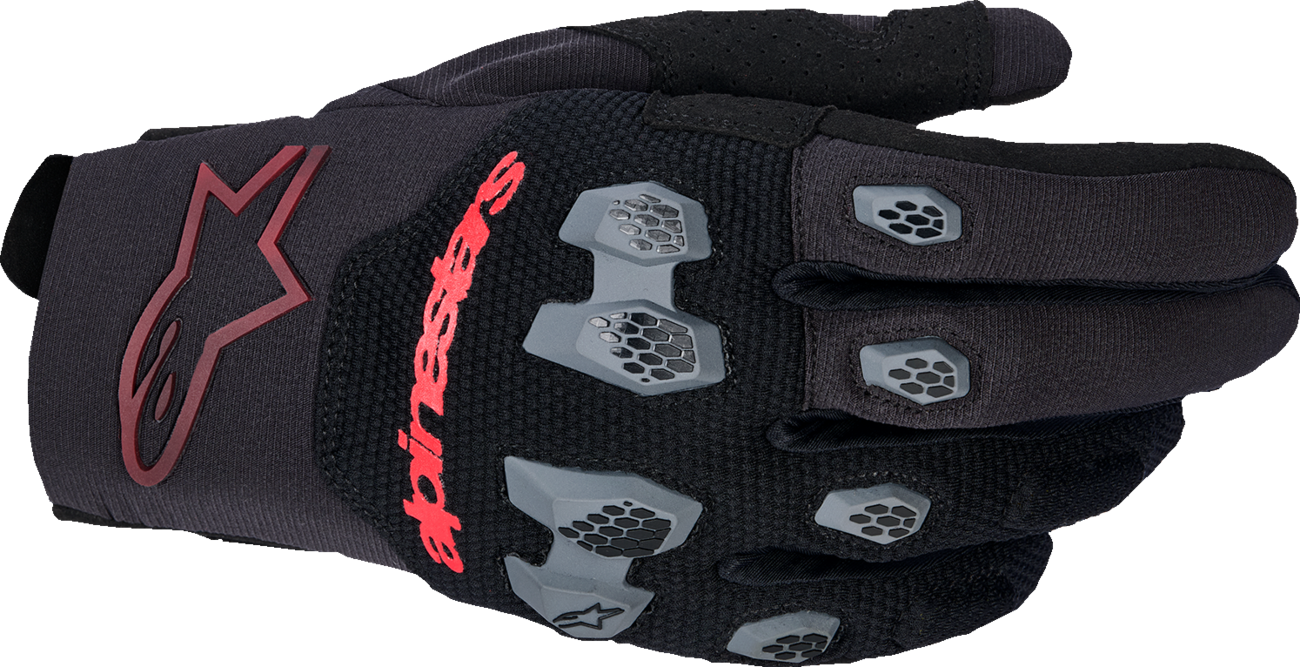 ALPINESTARS Pro-Dura Gloves - Black/Bright Red - Large 3560425-1303-L