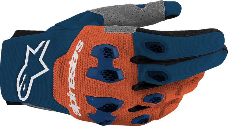 ALPINESTARS Pro-Dura Gloves - Navy/Hot Orange/White - Small 3560425-7162-S