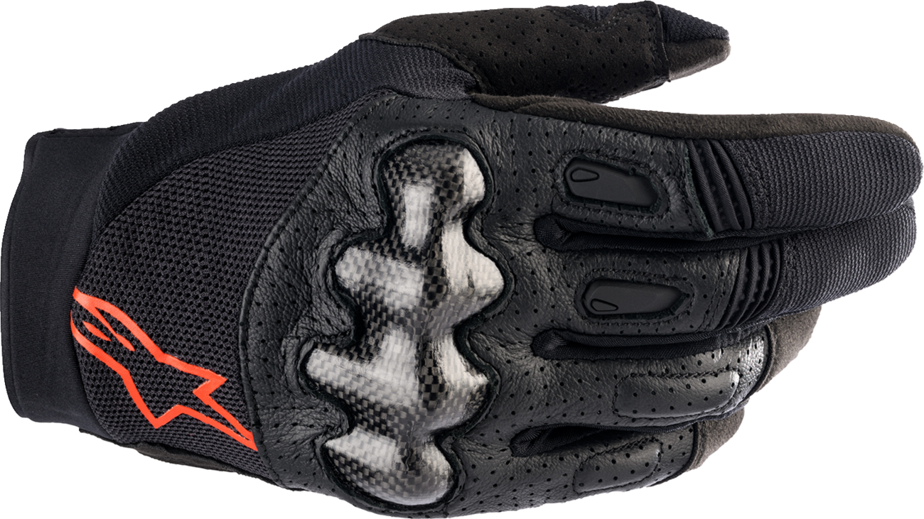 ALPINESTARS Megawatt V2 Gloves - Black/Fluo Red - Small 3565023-1030-SM