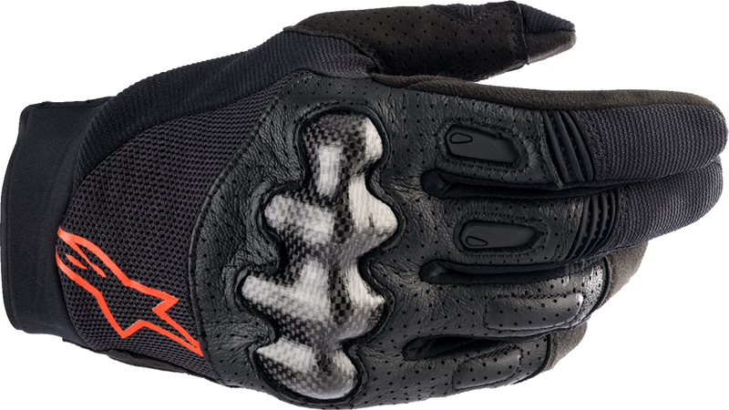 ALPINESTARS Megawatt V2 Gloves - Black/Fluo Red - XL 3565023-1030-XL