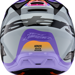 ALPINESTARS Youth SM3 Helmet - Jettson - Glosss Black/Gray/Purple - Medium 8303226-9277-YM