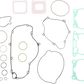 MOOSE OFFROAD Complete Gasket Kit without Seals - Gas Gas/Husqvarna/KTM 8080059mse