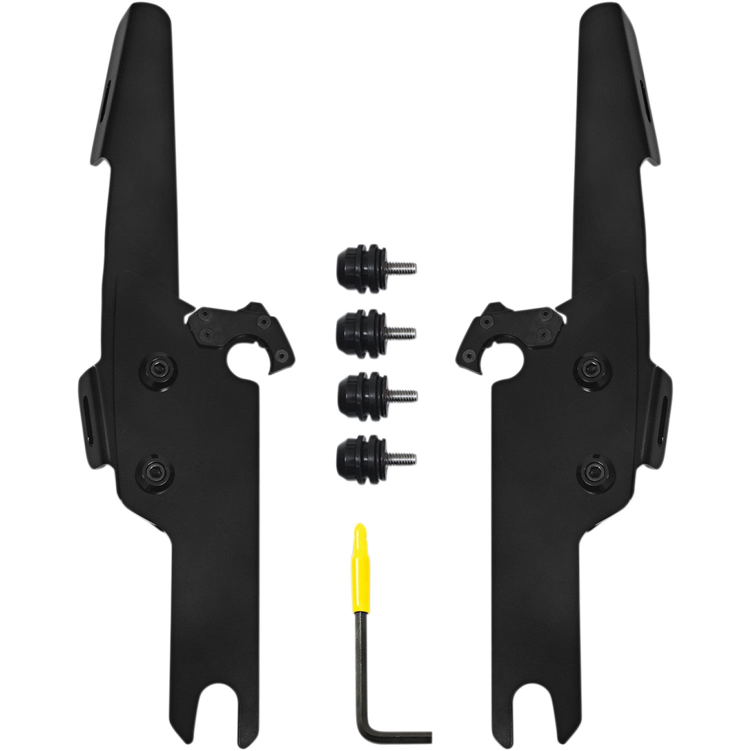 Memphis Shades Batwing Fats/Slim Mounting Kit - Black - FLHRS/XS MEB2041