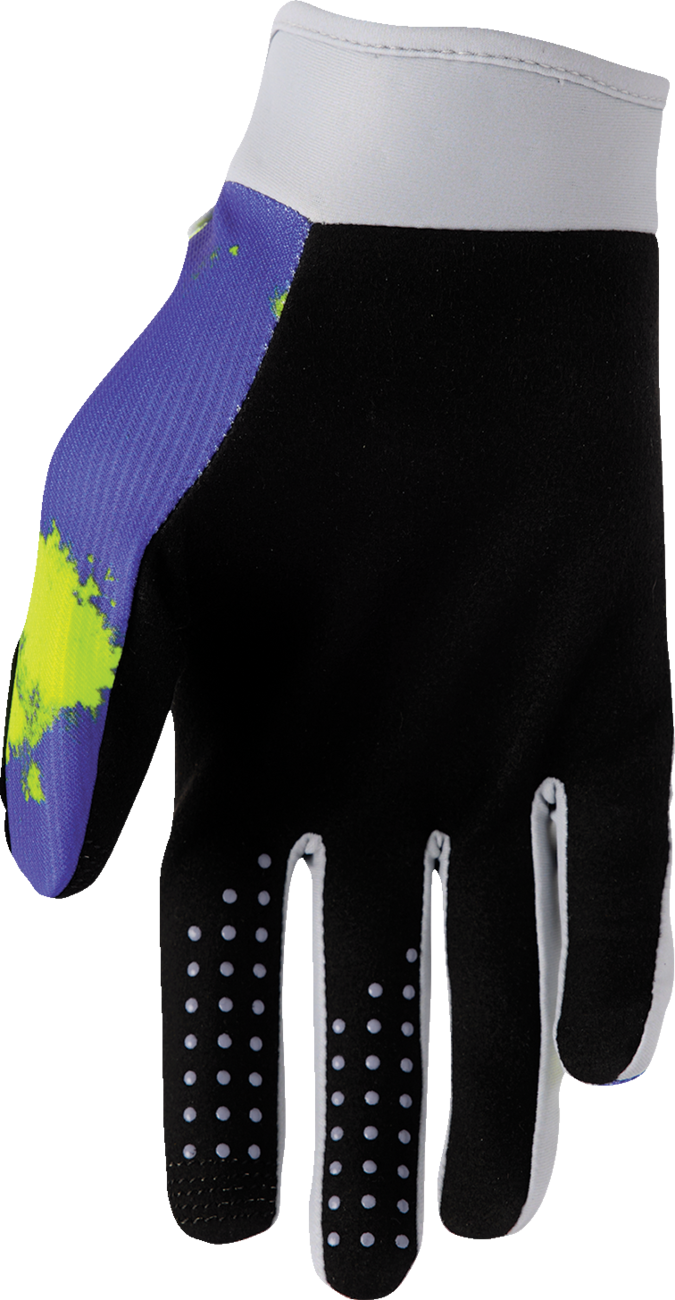 THOR Launchmode Bleach Gloves - Gray/Acid - XL 3330-8324