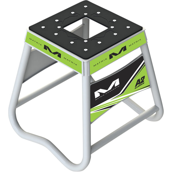 Matrix Concepts A2 Stand - Aluminum - Green/White A2 105