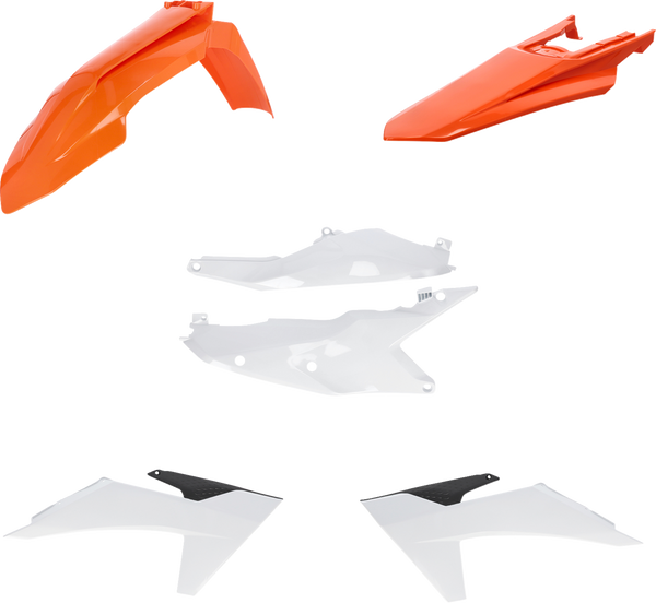 Acerbis Standard Body Kit - '24 OEM Orange/White/Black - KTM '23-'24 2986500275
