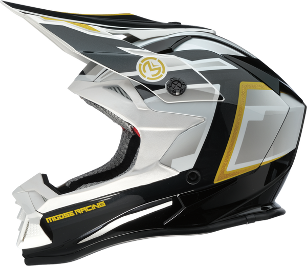 MOOSE OFFROAD MR3 Helmet - F.A.F. - White/Black/Gold - 2XL 0110-8932