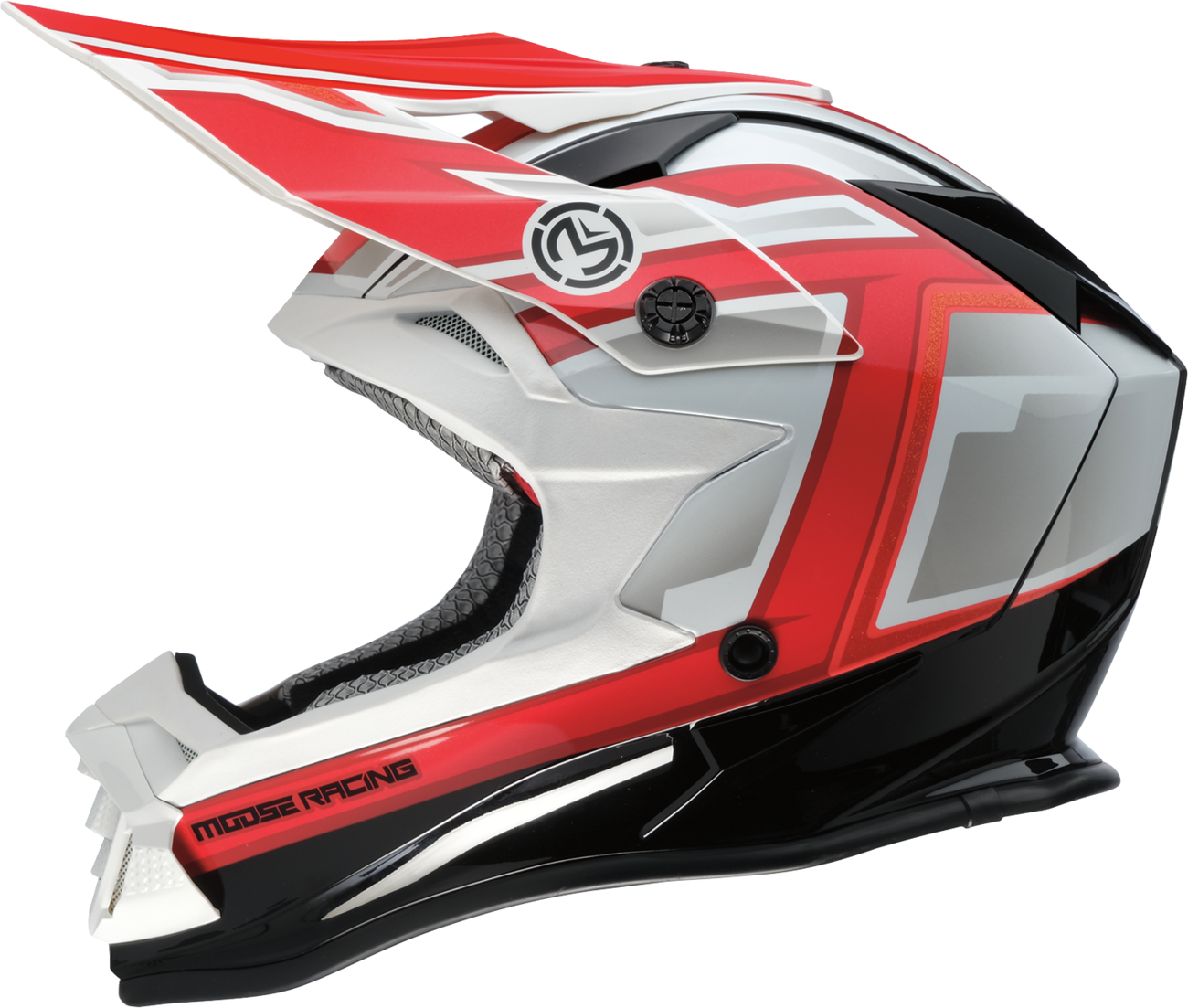 MOOSE OFFROAD MR3 Helmet - F.A.F. - White/Black/Red - Small 0110-8933