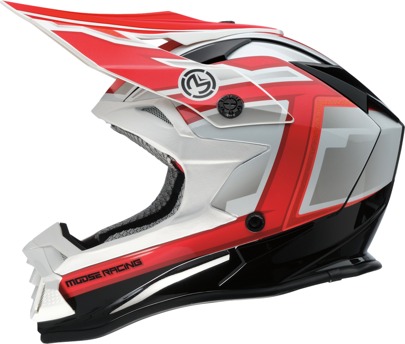 MOOSE OFFROAD MR3 Helmet - F.A.F. - White/Black/Red - 2XL 0110-8937