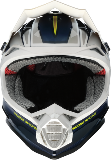 MOOSE OFFROAD MR3 Helmet - F.A.F. - White/Navy/Green - Large 0110-8945