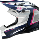 MOOSE OFFROAD MR3 Helmet - F.A.F. - White/Navy/Pink - Large 0110-8950