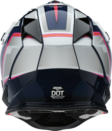MOOSE OFFROAD MR3 Helmet - F.A.F. - White/Navy/Pink - XL 0110-8951