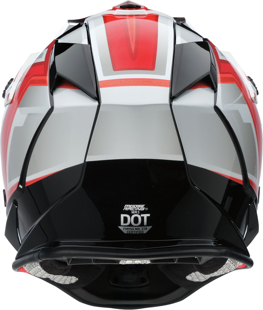 MOOSE OFFROAD MR3 Helmet - F.A.F. - White/Black/Red - Large 0110-8935