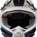 MOOSE OFFROAD MR3 Helmet - F.A.F. - White/Navy/Pink - Small 0110-8948