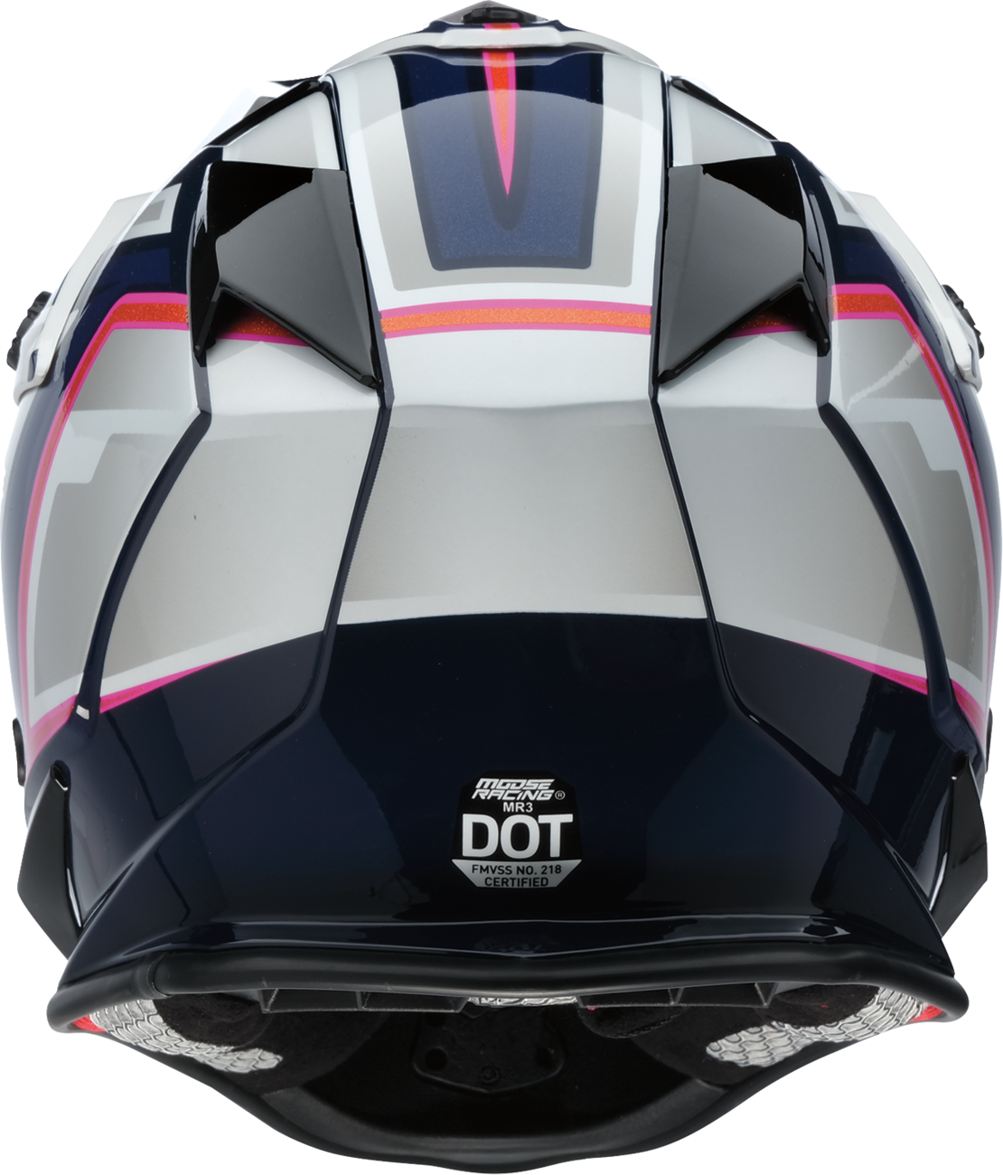MOOSE OFFROAD MR3 Helmet - F.A.F. - White/Navy/Pink - Small 0110-8948