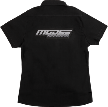 MOOSE OFFROAD Women's Moose Offroad Shop Shirt - Black - Small MRS01S7BCHSR