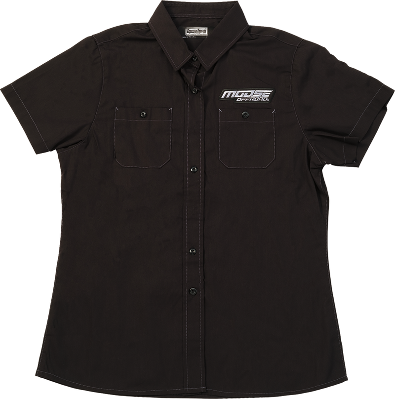 MOOSE OFFROAD Women's Moose Offroad Shop Shirt - Black - 2XL MRS01S7BCH2R