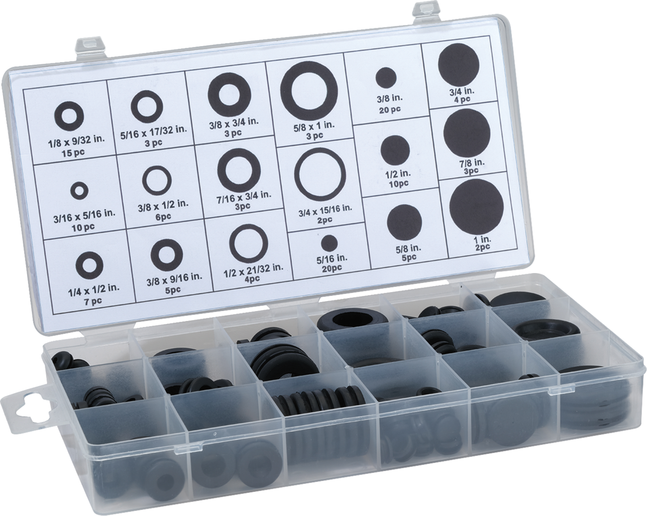 MOOSE OFFROAD Grommet - Assortment - 125 Piece Q15-6060