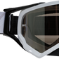 MOOSE OFFROAD XCR Goggle - White/Black - Smoke Lens 2601-3167