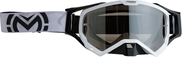 Moose Offroad XCR Goggle - White/Black - Smoke Lens 2601-3167