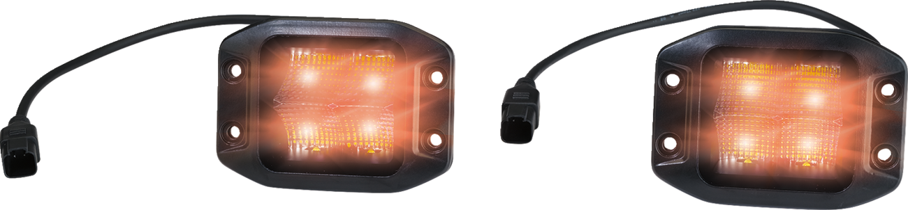 MOOSE OFFROAD Light Pods - LED - Flush Mount MSE-LPKITFA